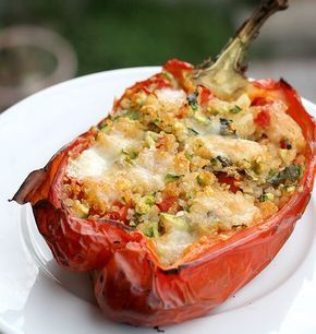 Peperoni ripieni: usa zucchine e pomodorini! Aggiungi la quinoa e saranno&nbsp;irresistibili