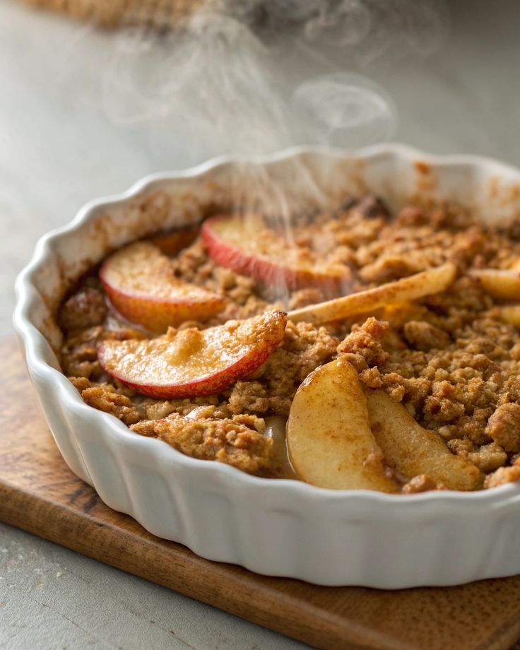 Crumble di mele e pere: scopri la ricetta senza uova e burro! Con la cannella è&nbsp;irresistibile
