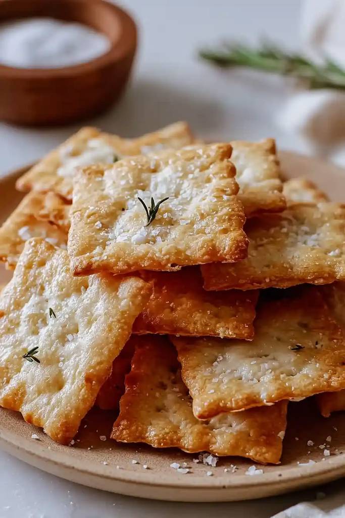 Crackers Fatti in Casa: usa la Farina di Ceci! Sono super croccanti, leggeri e Senza Glutine! Li prepari in un quarto&nbsp;d’ora